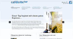 Desktop Screenshot of cafelottebar.de
