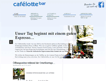 Tablet Screenshot of cafelottebar.de